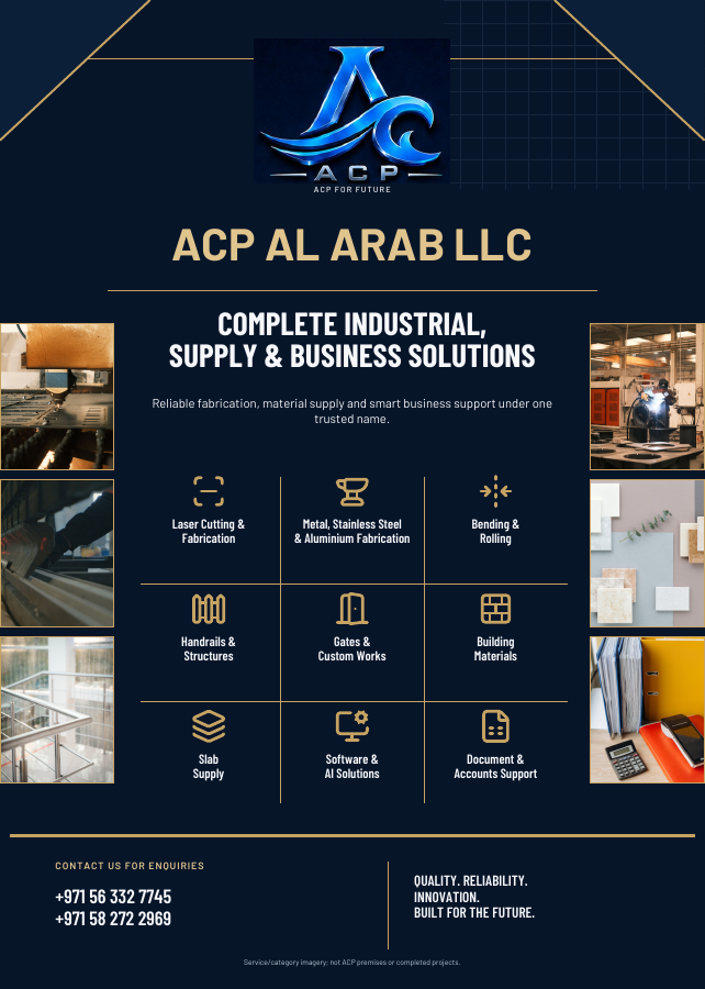 ACP AL ARAB LLC company catalogue cover